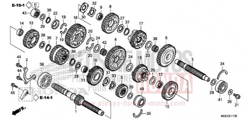 BOITE DE VITESSES (VFR1200F) VFR1200FF de 2015